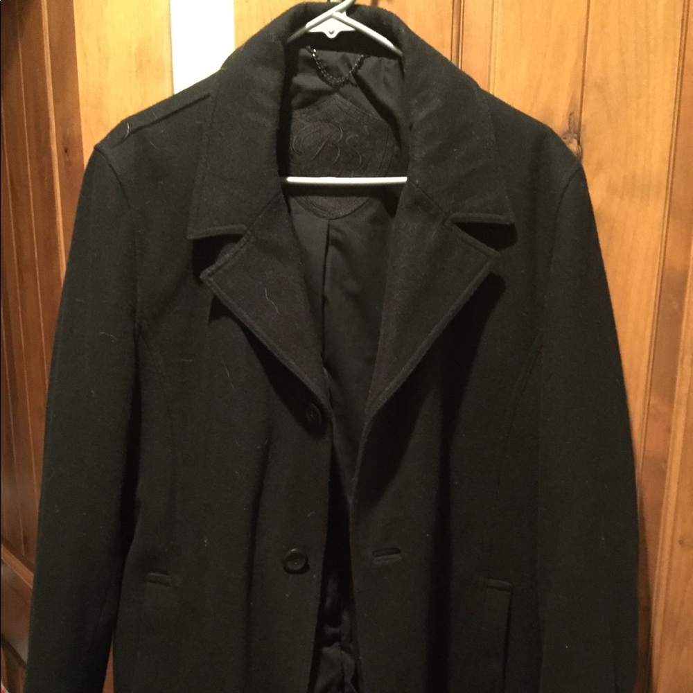 Gently used black pea coat